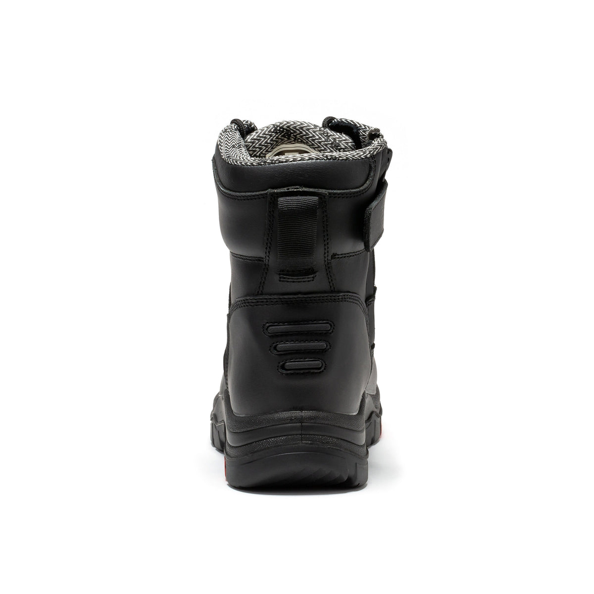 ROCKROOSTER Roslyn Black 7 inch Zip-sided Composite Toe Leather Work Boots CP245Z