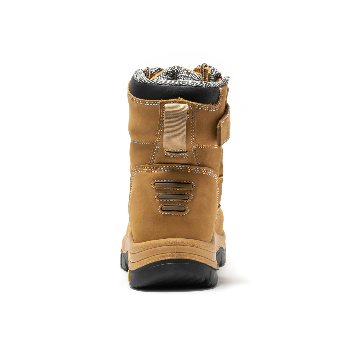 ROCKROOSTER Roslyn Black 7 inch Zip-sided Composite Toe Leather Work Boots CP245Z – side view