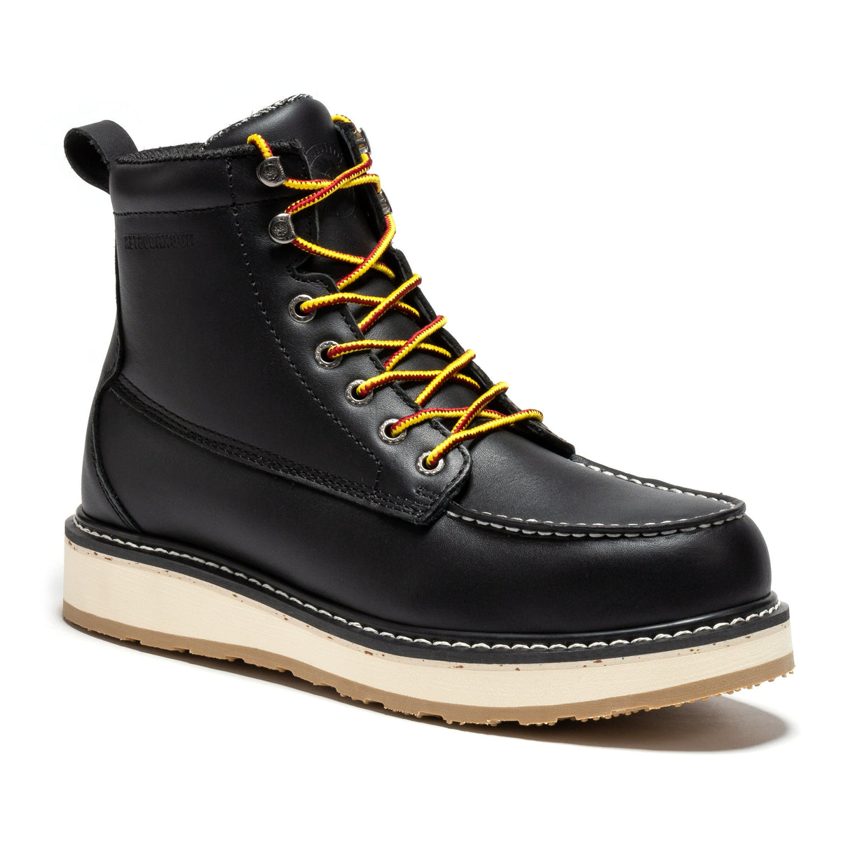 ROCKROOSTER Trinidad Men's 6 inch Black Steel Toe Wedge Work Boots SAP2301 – product view 1