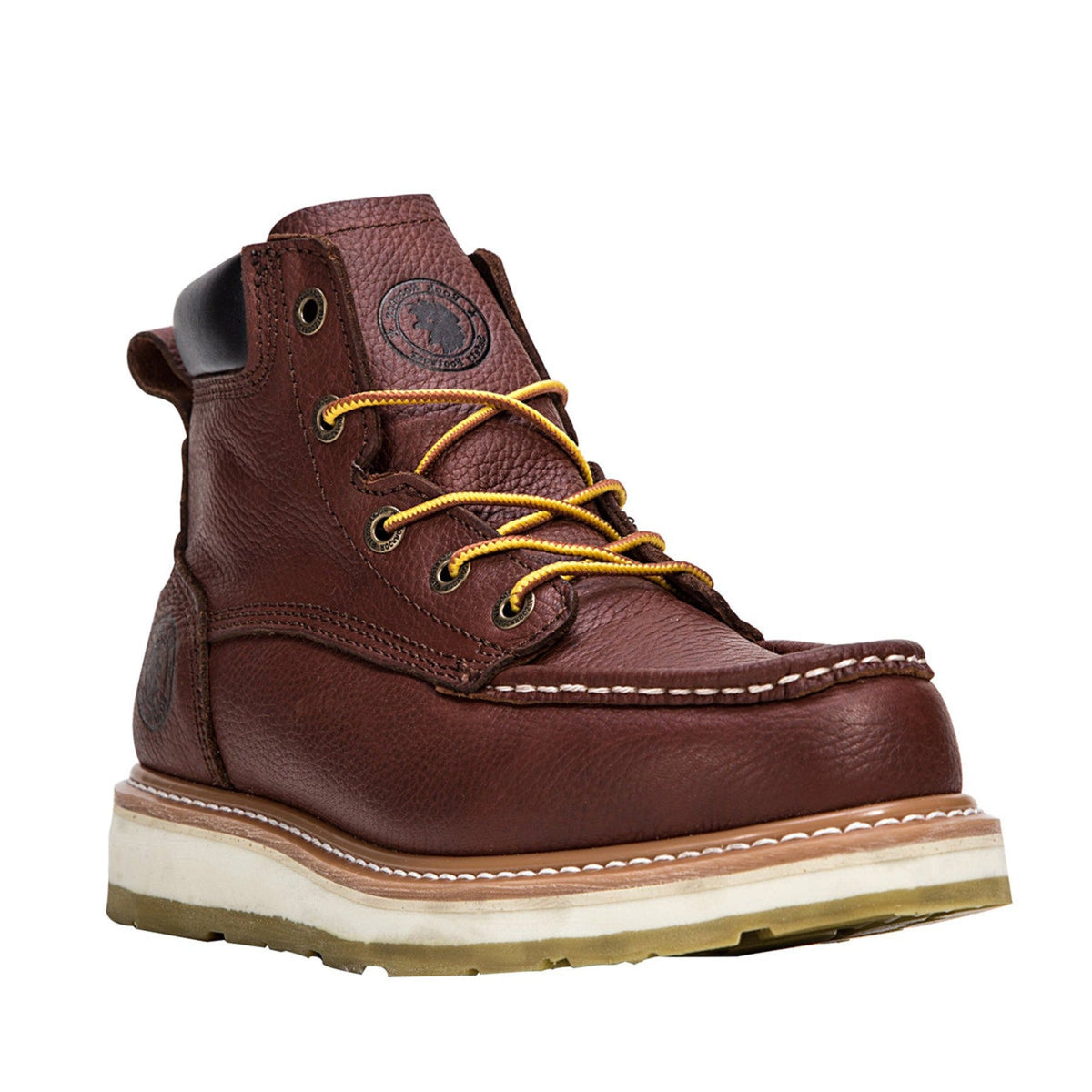ROCKROOSTER Walker Men's 6 Inch Brown Soft Toe Wedge Work Boots SAP360 – product view 11