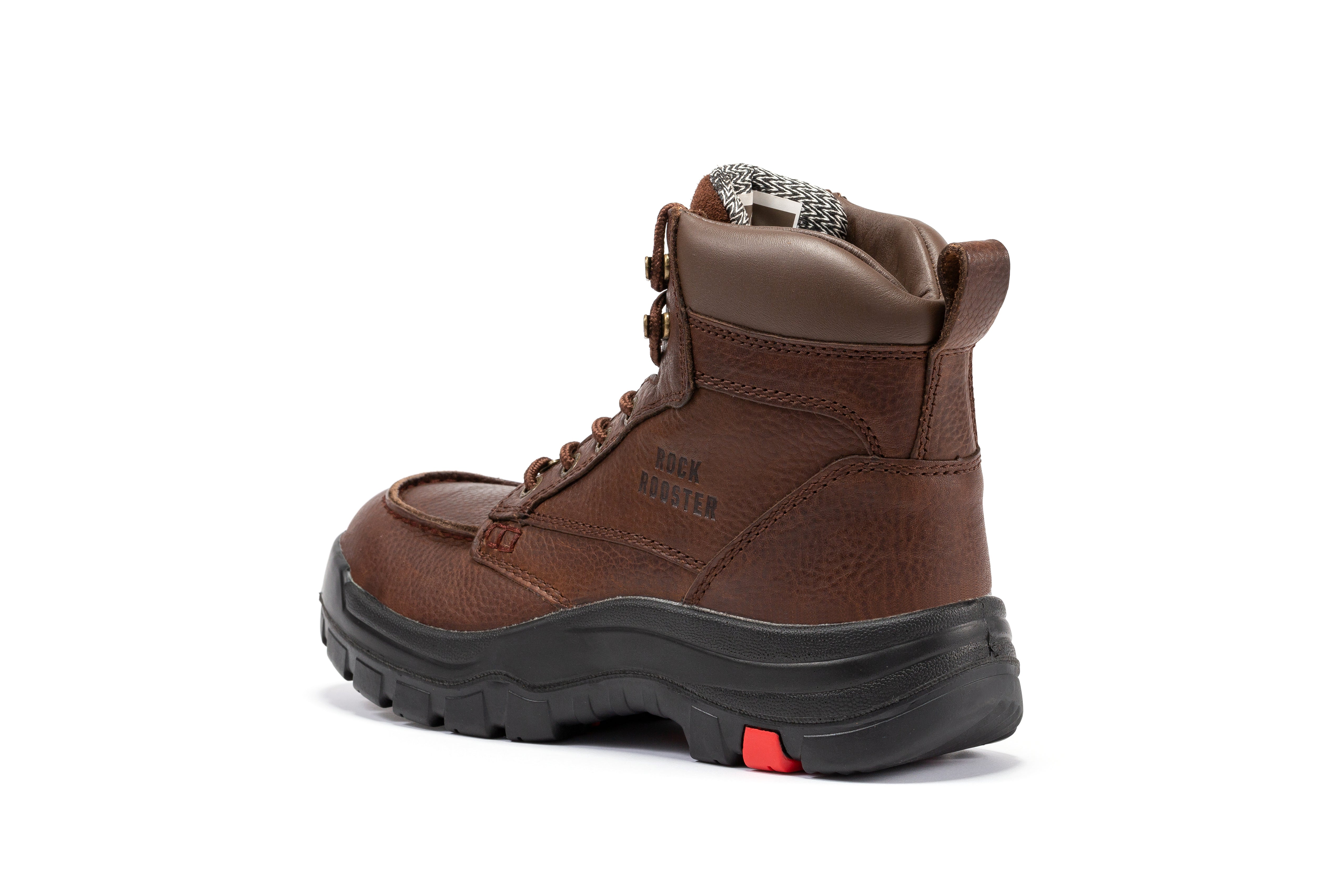 ROCKROOSTER Zumbro 6 inch Wide Steel Toe, Waterproof Work Boots, Rubber Outsole, EH Protection, ASTM 2413, Work Boots AK372