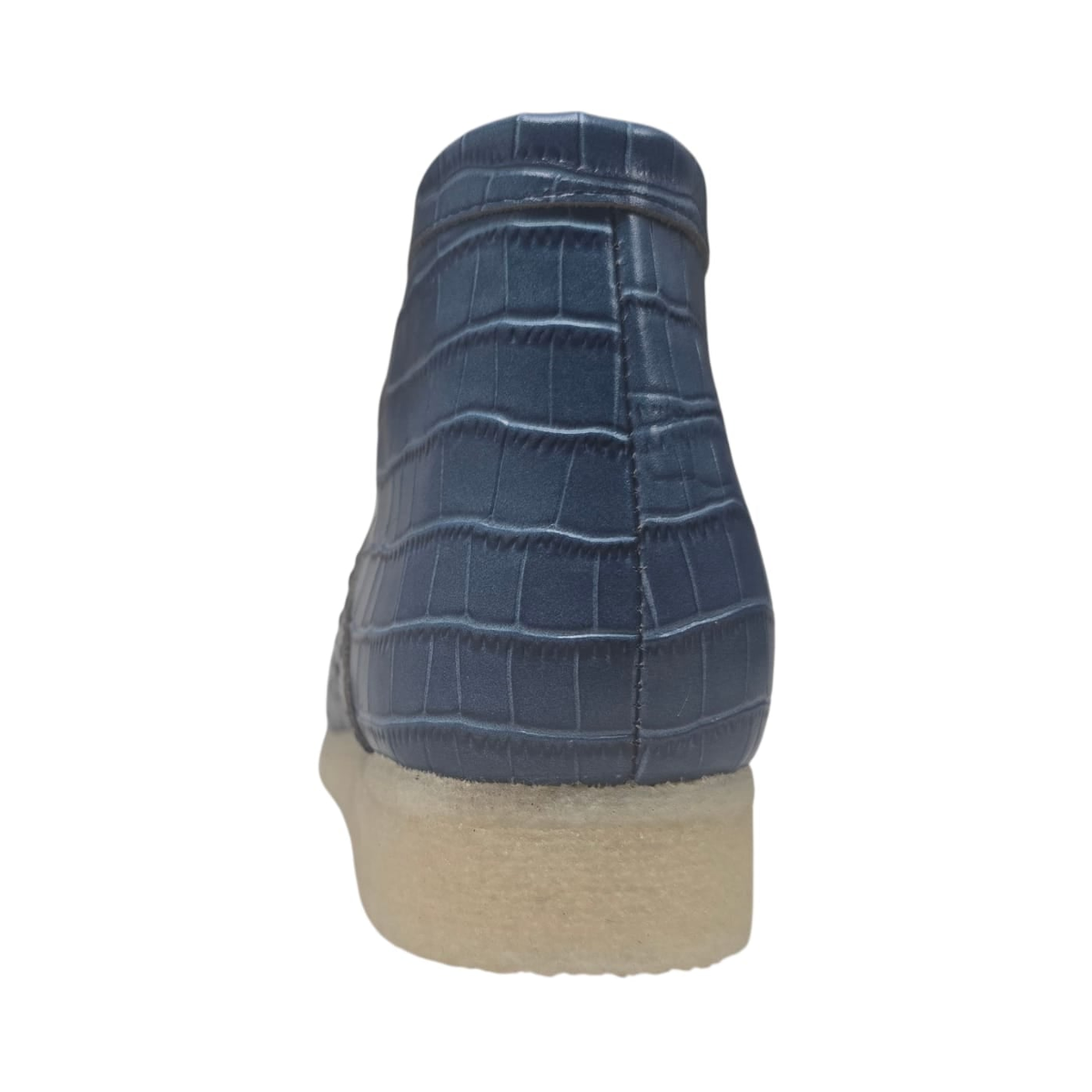British Walkers Walker Royal Gator chukka boots in dual blue, rear view