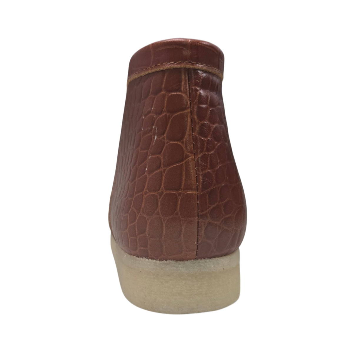 British Walkers Walker Royal Gator chukka boots in brown, rear view