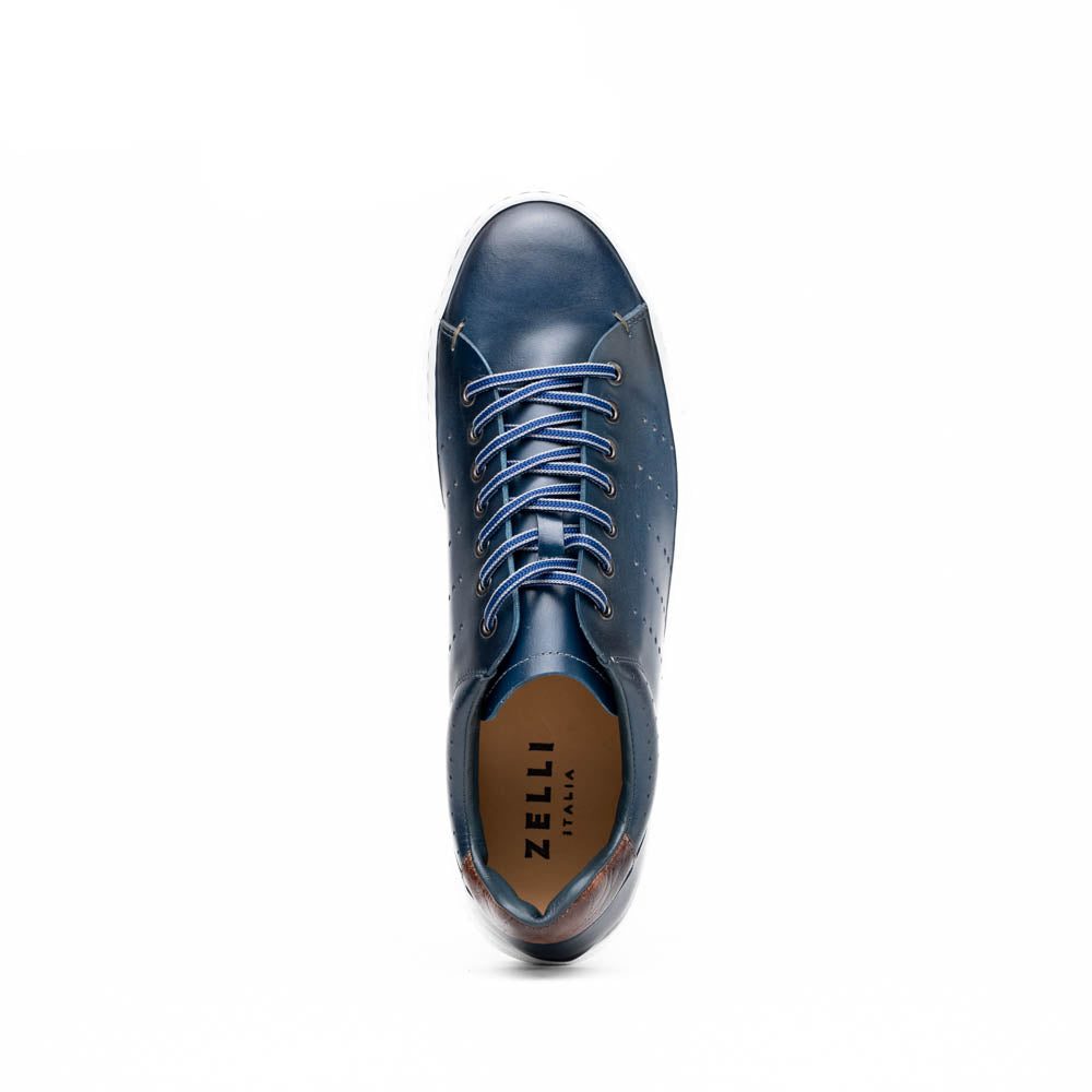 Zelli Italia Men's 65-201-NVY RUSSO Burnished Italian Calfskin - Navy