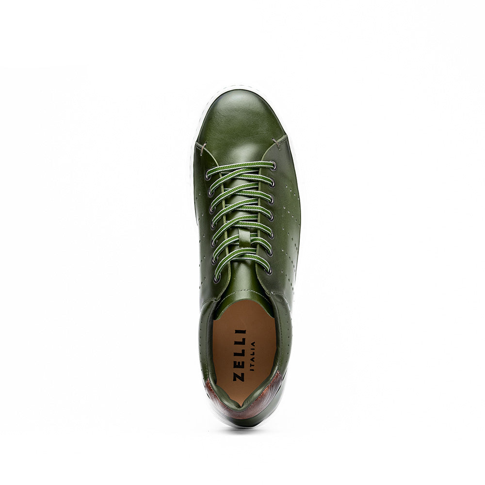 Zelli Italia Men's 65-201-OLV RUSSO Burnished Italian Calfskin - Olive
