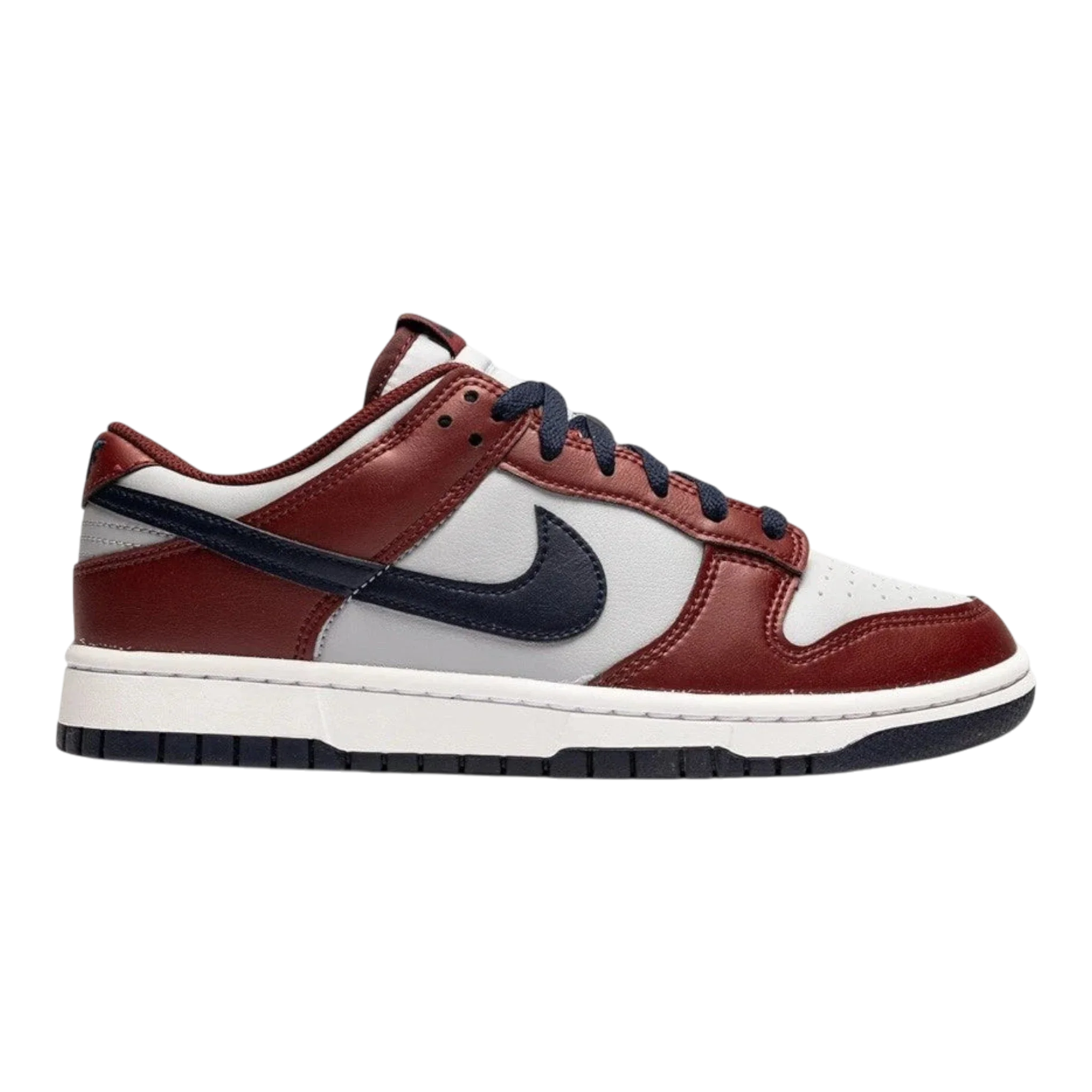 Nike Dunk Low Men's Sneakers — Dark Team Red/White Low-Top