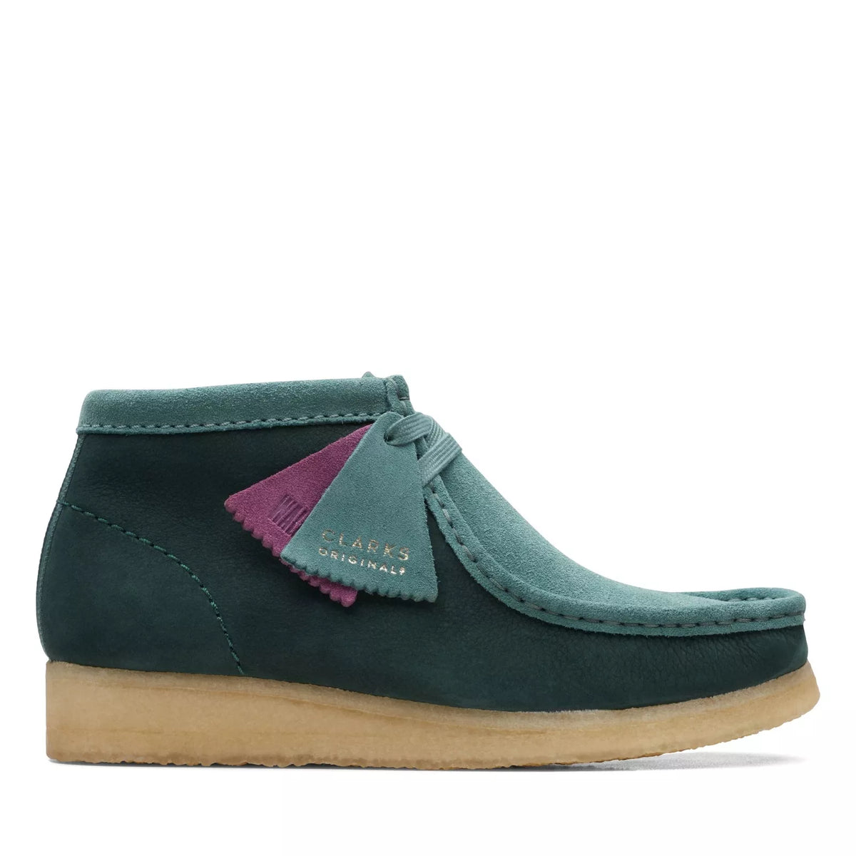 Clarks Originals Wallabee Boot Women's Teal Combi Suede 26167942 — product view 1