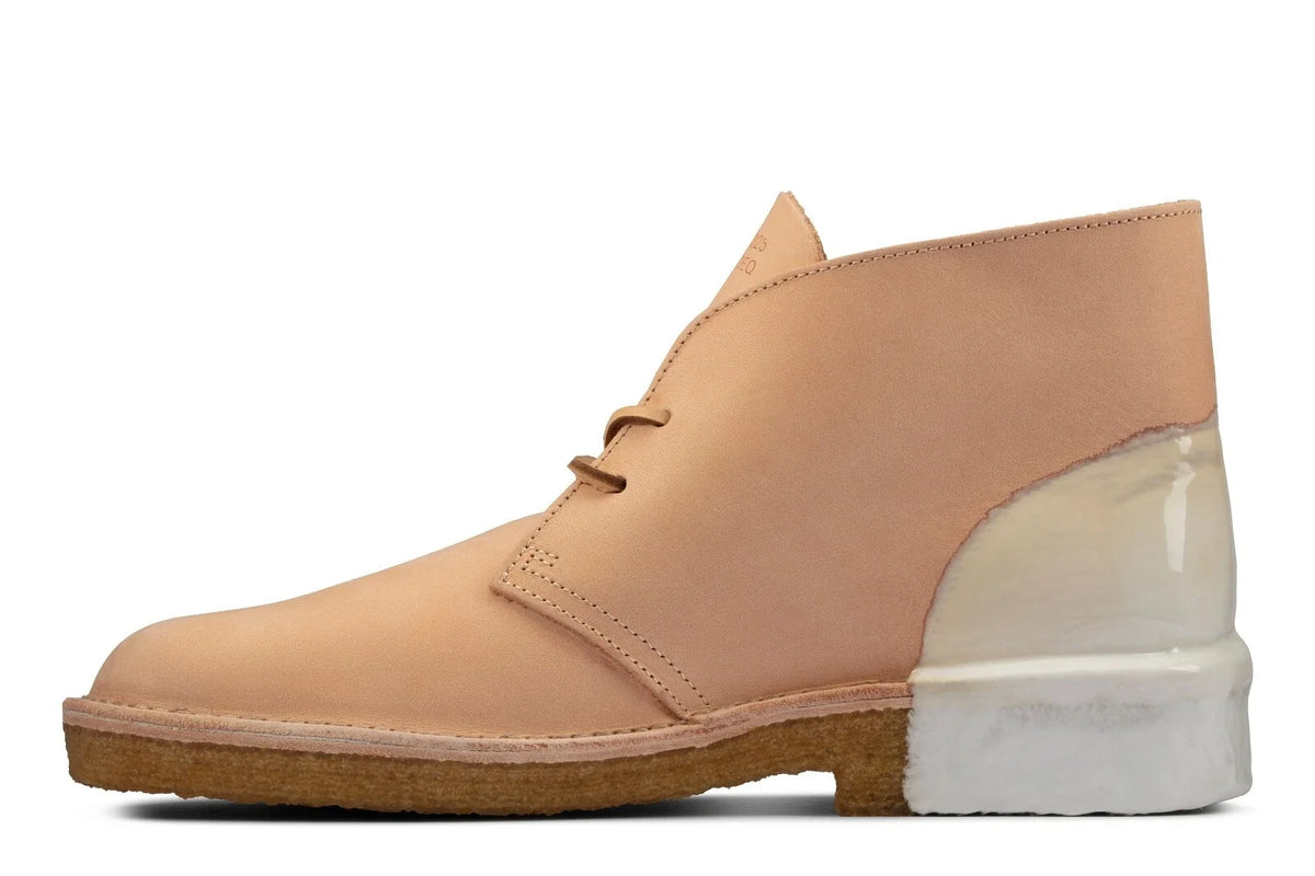 Clarks Originals Desert Boot 'Natural White' Men's Natural/White Leather 26159091 — product view 3