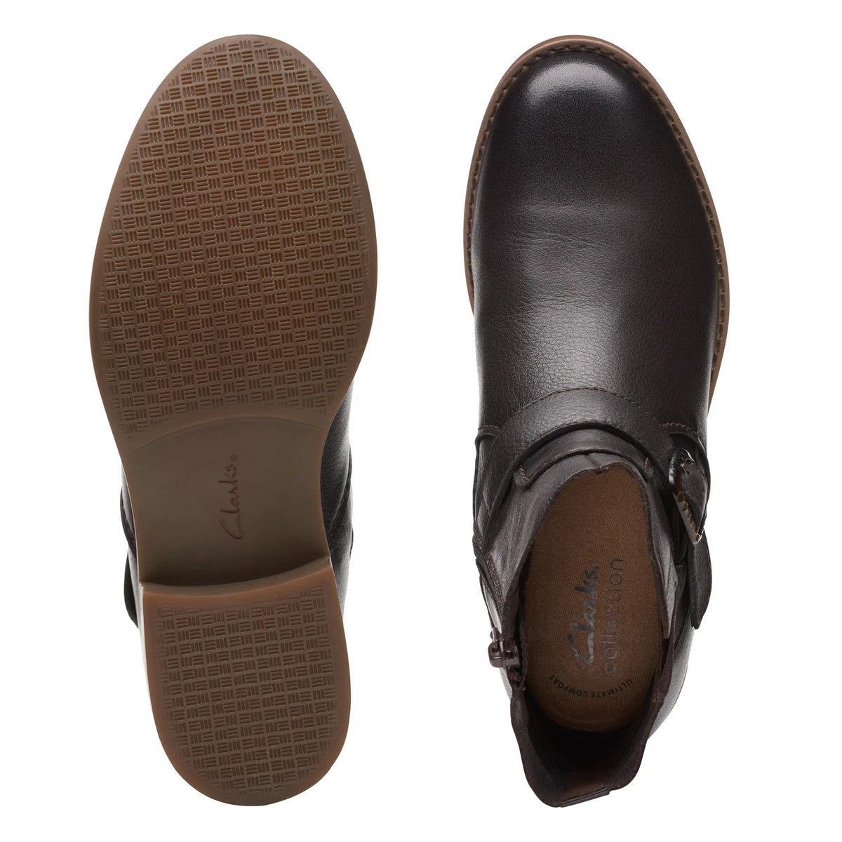 Clarks Camzin Loop Women's Dark Brown Leather 26174151 — product view 6