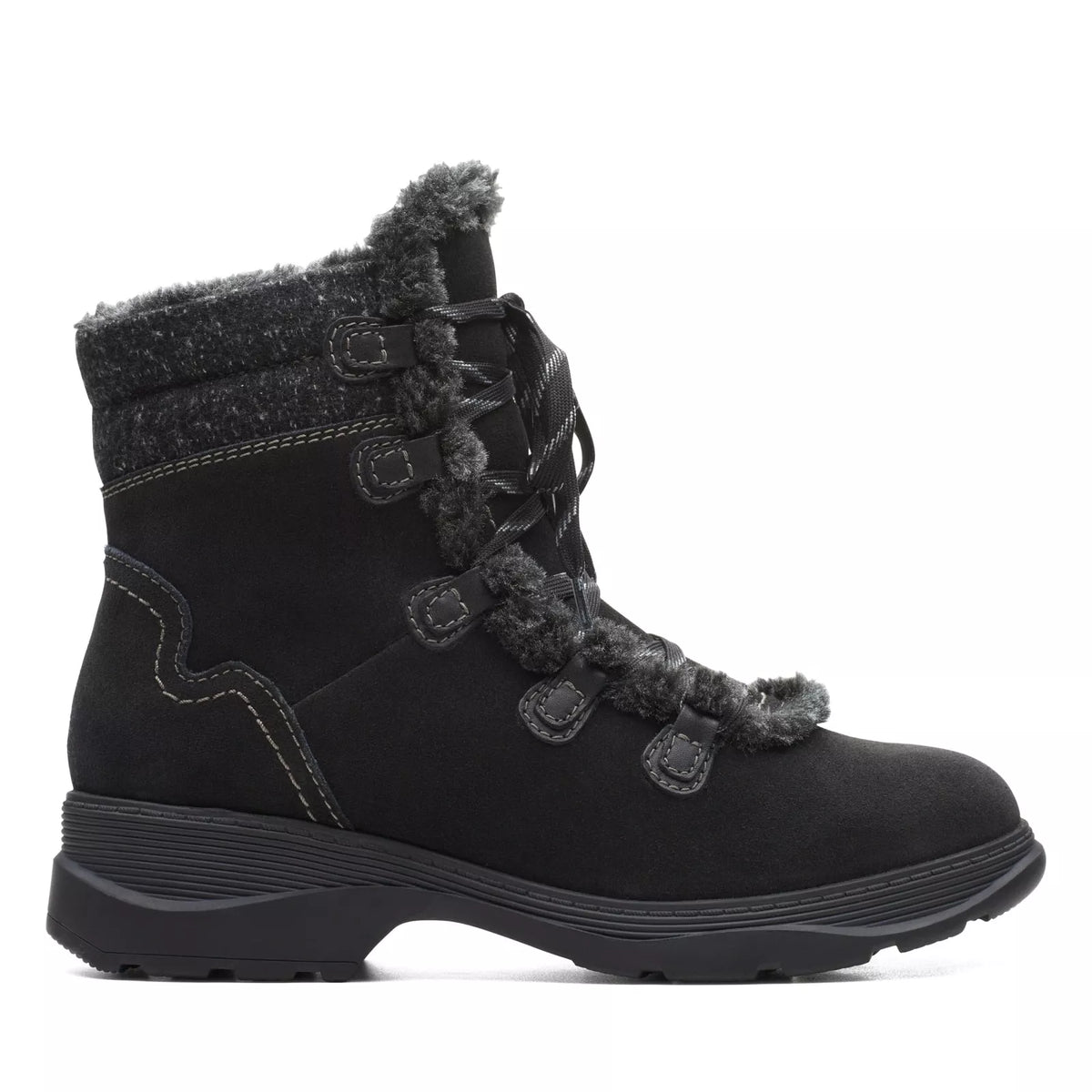Clarks Aveleigh Edge Women's Black Suede 26163926 — product view 1