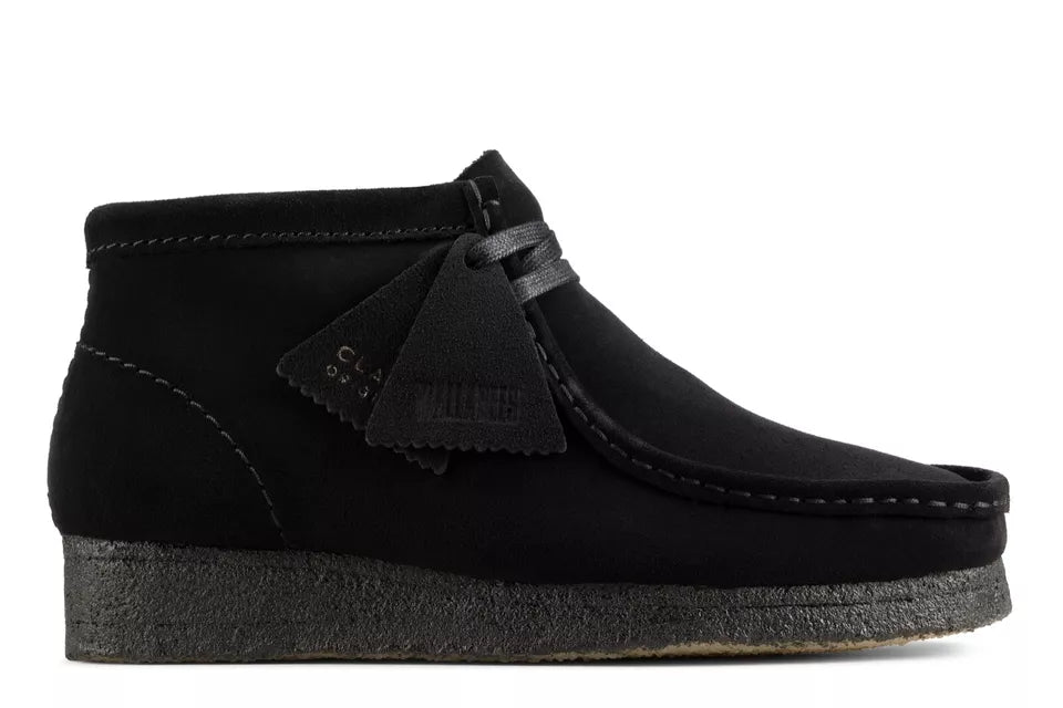Clarks Originals Wallabee Boot Women's Black Suede 26155521 — product view 1