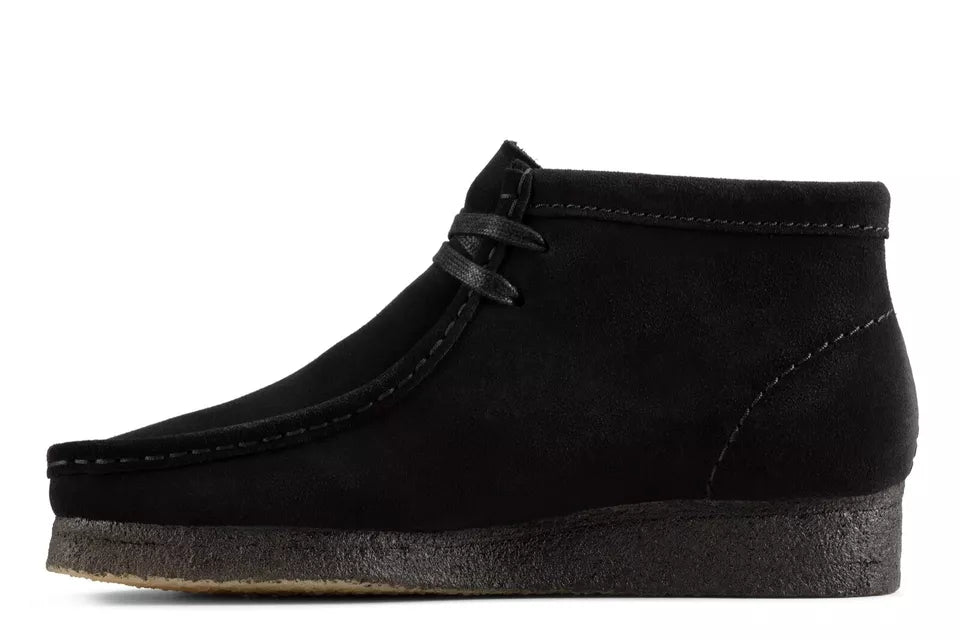 Clarks Originals Wallabee Boot Women's Black Suede 26155521 — product view 3