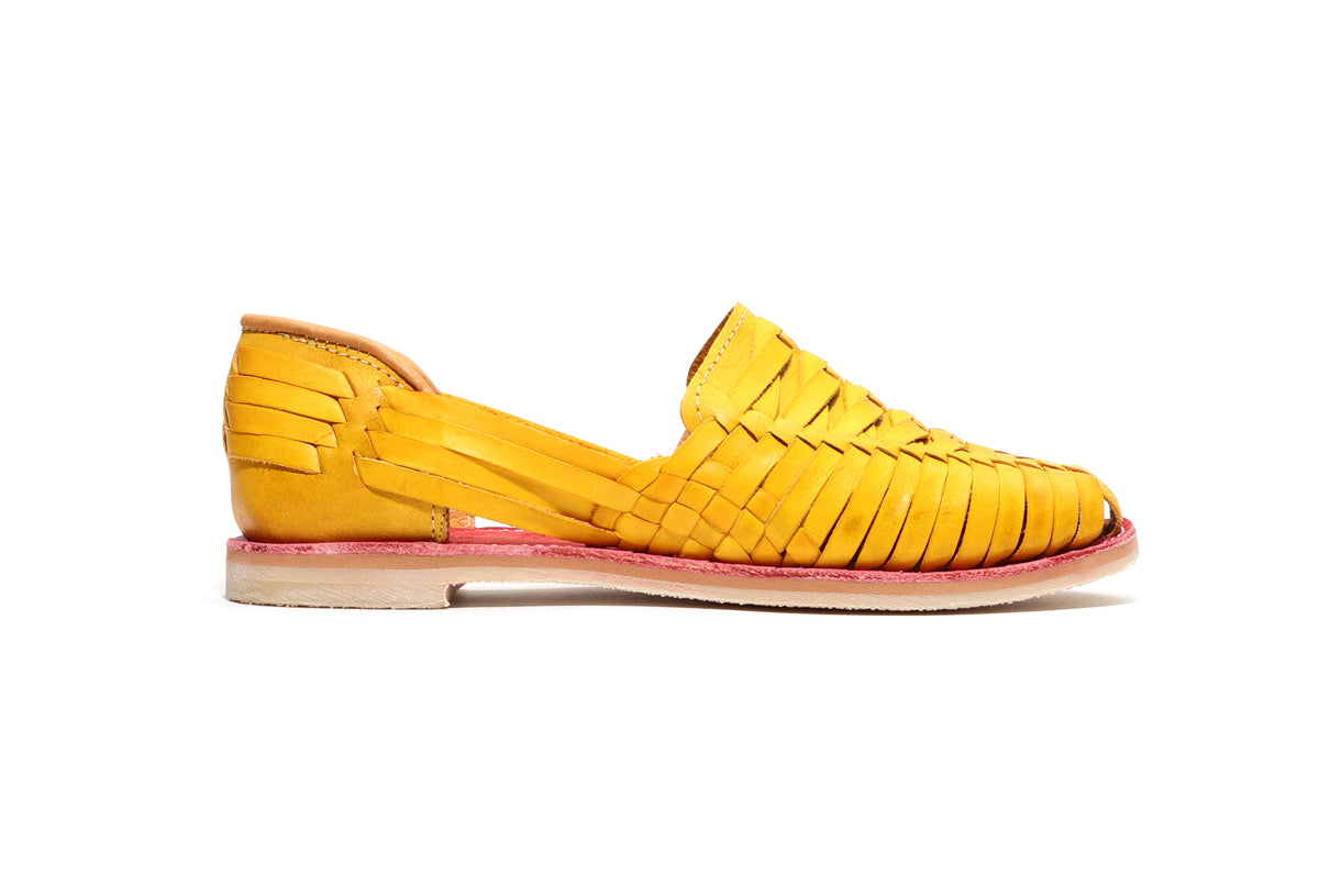 Bottomless Co. Cross Woven Huarache Mango – product view 3