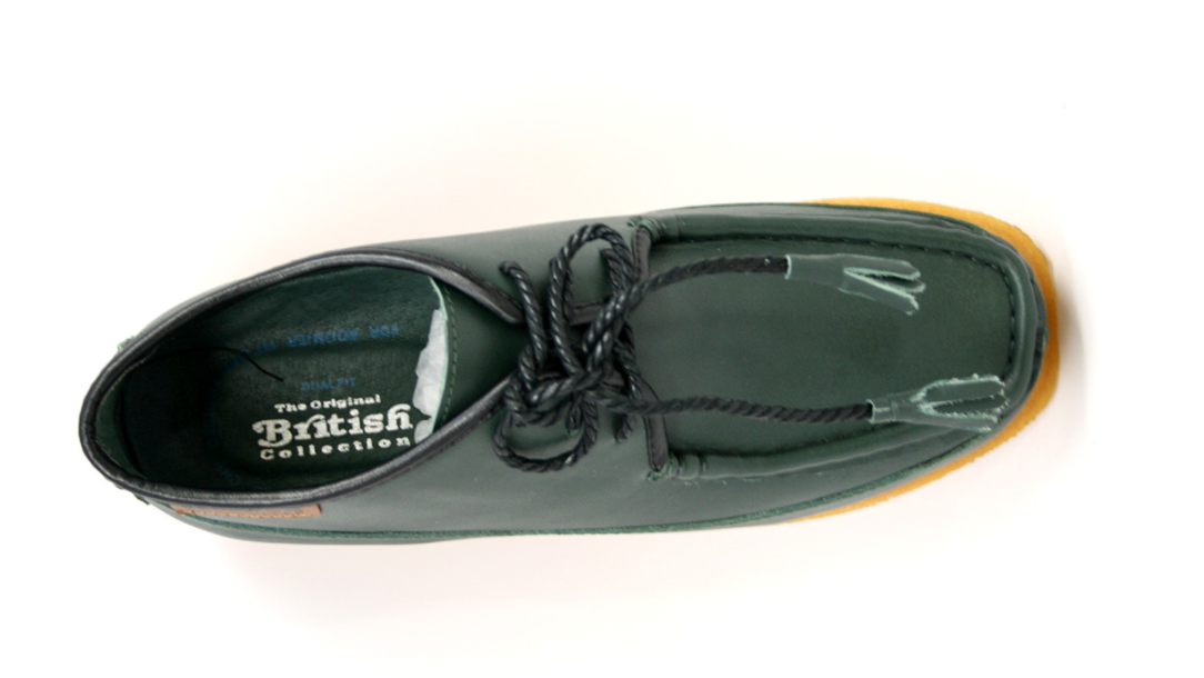 British Walkers Knicks Men's Black Leather Lace Up Shoes with Crepe Sole view 20