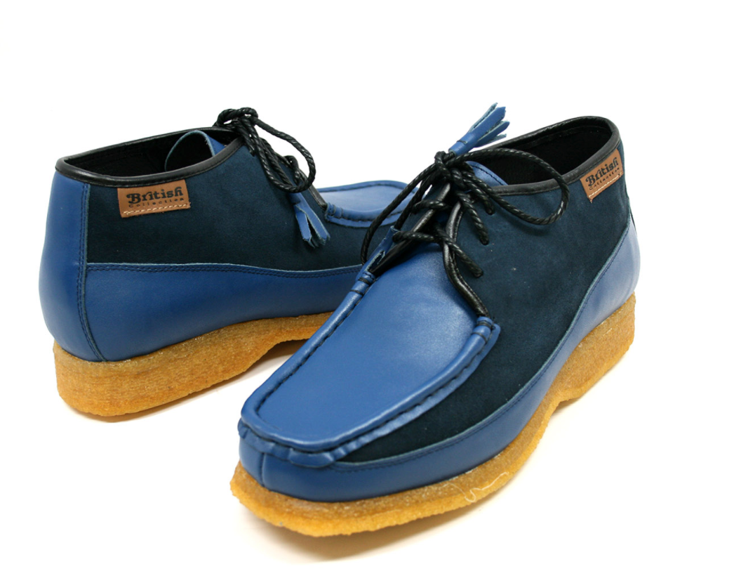 British Walkers Knicks Men's Green Leather and Suede Shoes view 14