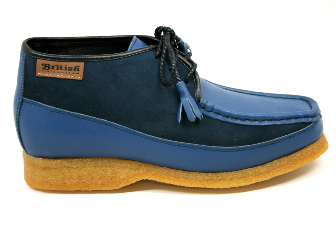 British Walkers Knicks Men's Green Leather and Suede Shoes view 16