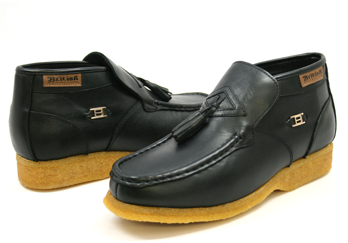 British Collection Palace Men’s Black Leather Shoes