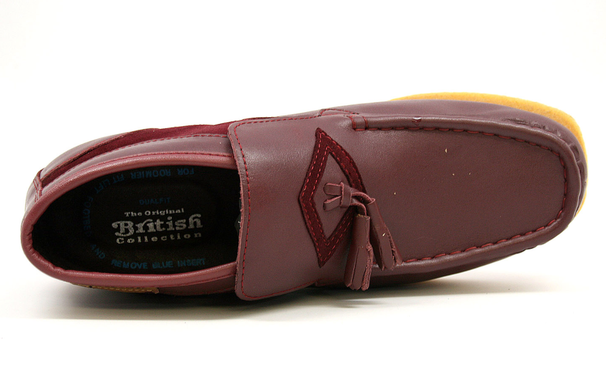 British Walkers Palace Men's Black Leather and Suede Slip On Shoes view 37