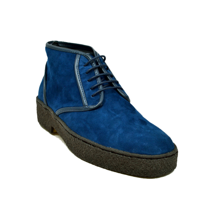 British Walkers Playboy Kaydence Men's Black Lamb Suede Chukka Boots view 10