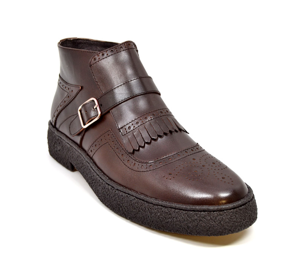 British Walkers Playboy Manhattan Men's Black Leather Wingtip Shoes view 9