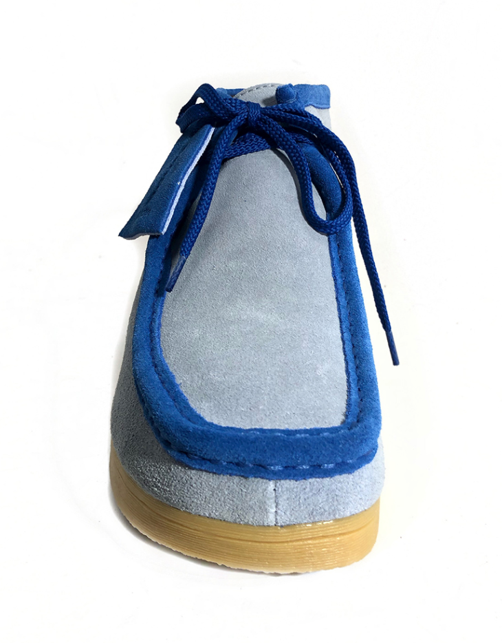 British Walkers New Castle Men's Powder Blue Suede Casual Shoes view 4