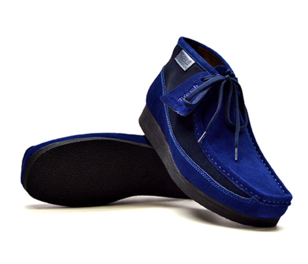 British Walkers New Castle Men's Powder Blue Suede Casual Shoes view 27