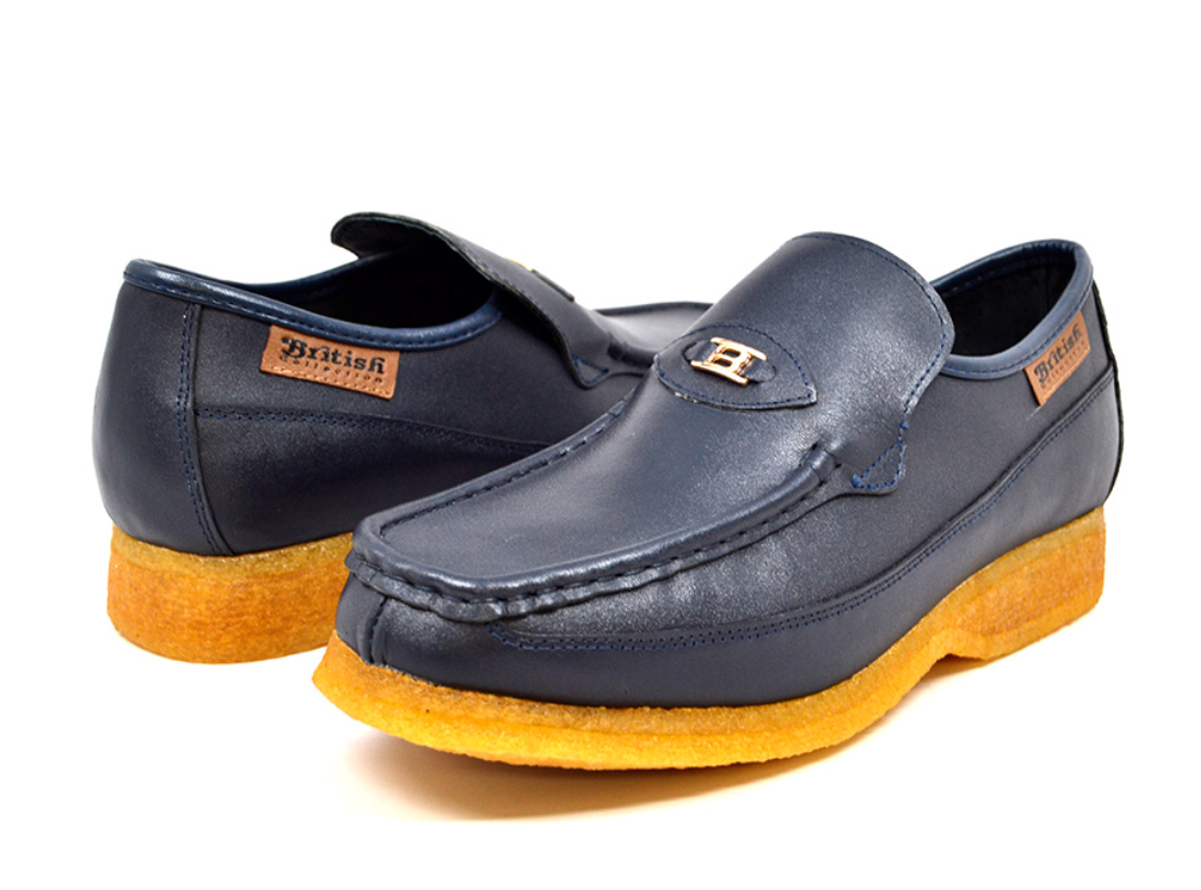 British Walkers Power 1 Men's Hand Crafted Black Leather Slip On Shoes view 8