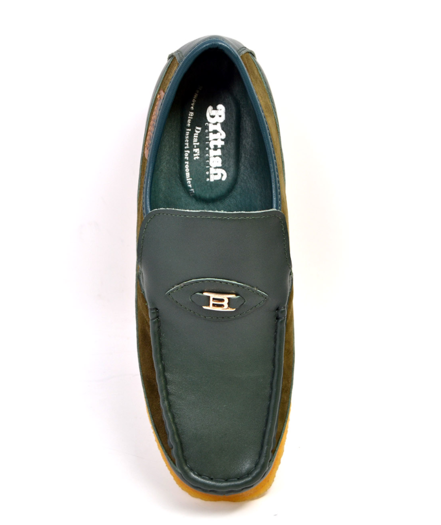 British Walkers Power 1 Men's Hand Crafted Black Leather Slip On Shoes view 17