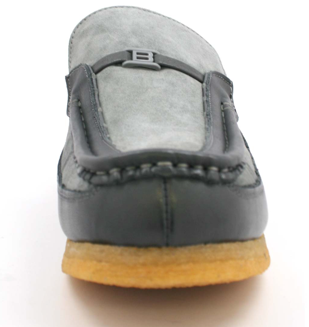 British Walkers Power Men's Old School Black Leather Retro Slip On Shoes view 26