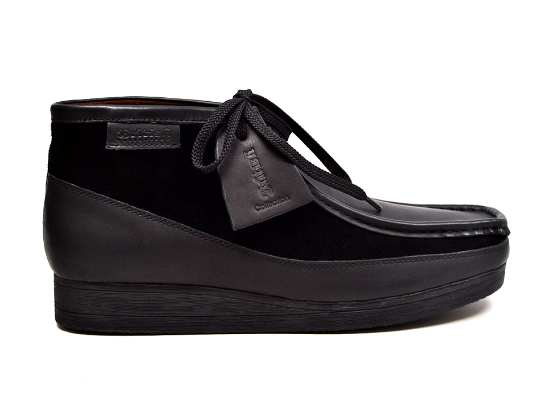 British Walkers New Castle Men's Black Leather and Suede Casual Shoes view 1