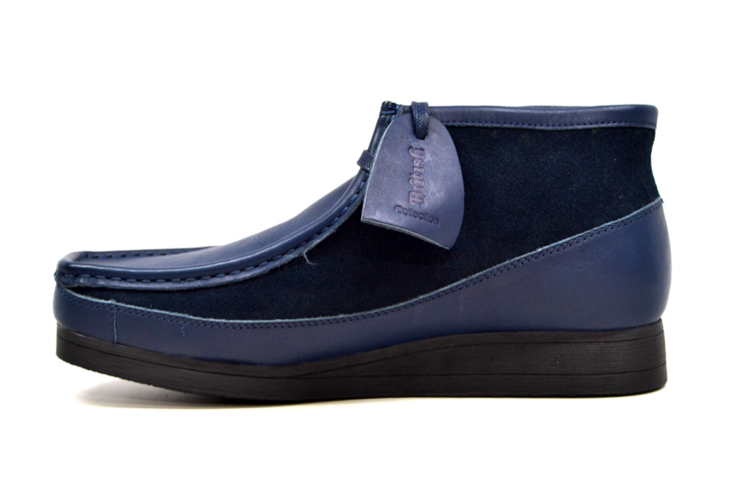British Walkers New Castle Men's Black Leather and Suede Casual Shoes view 27