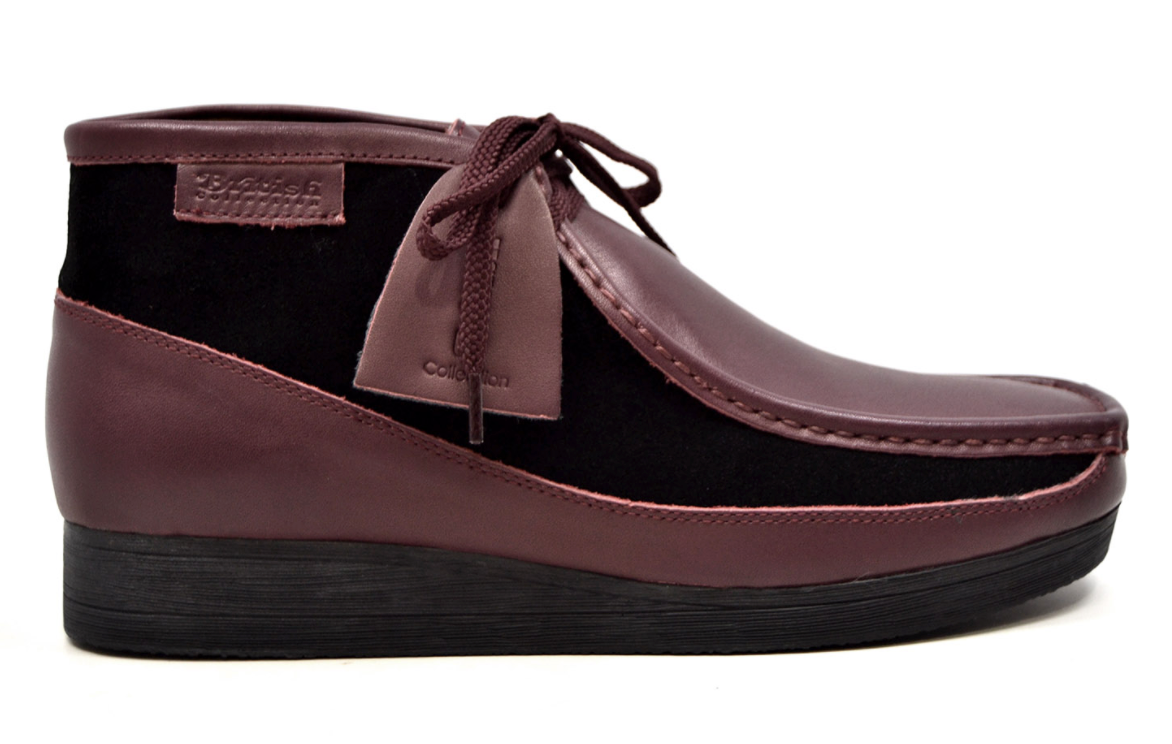 British Walkers New Castle Men's Black Leather and Suede Casual Shoes view 39