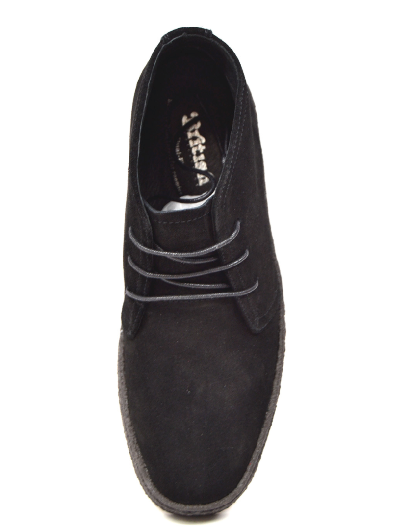 British Walkers Playboy Original Men's High Top Black Suede Shoes with Gummy Soles view 6