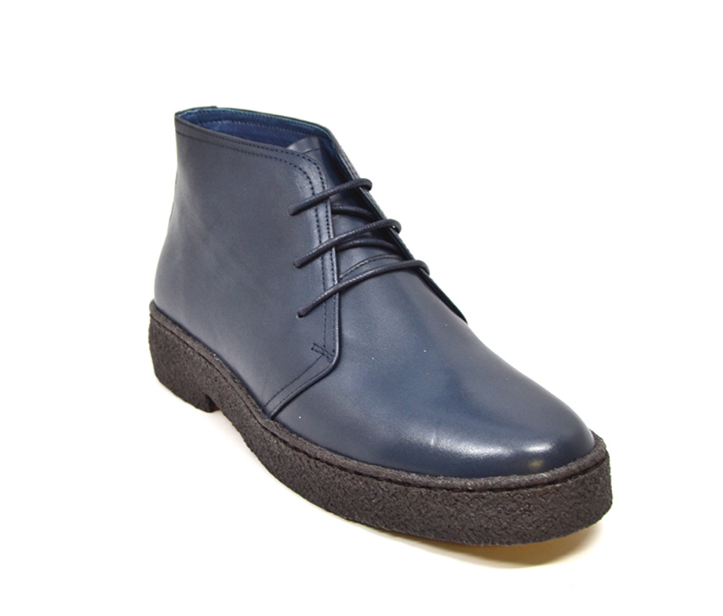 British Walkers Playboy Original Men's High Top Black Leather Shoes with Gummy Soles view 17