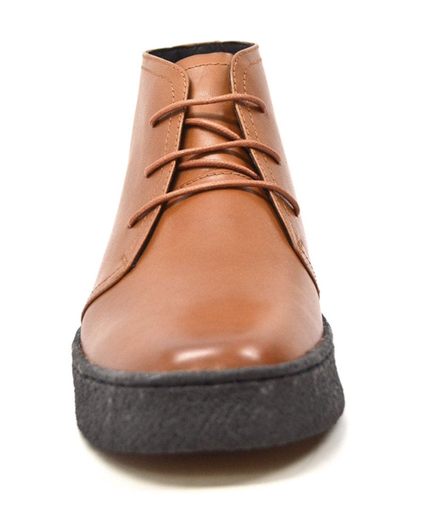British Walkers Playboy Original Men's High Top Black Leather Shoes with Gummy Soles view 26