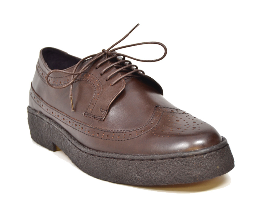 British Walkers Playboy Wingtip Men's Original Low Cut Black Leather Shoes view 17