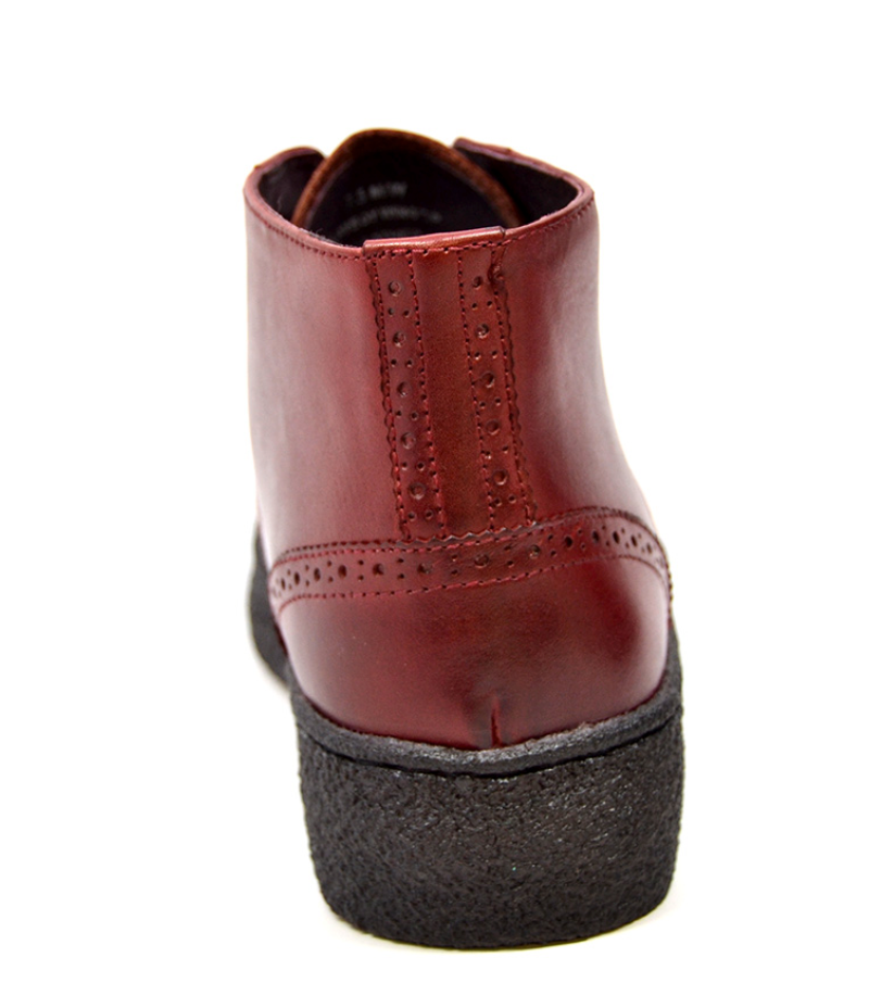 British Walkers Playboy Wingtip Men's Original Wine Leather Shoes view 7