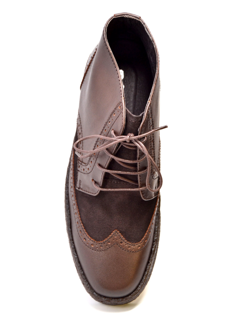 British Walkers Playboy Wingtip Men's Limited Edition Brown Leather and Suede Shoes view 4