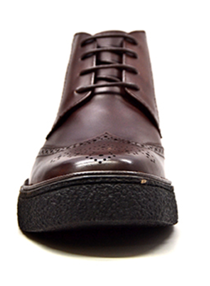 British Walkers Classic Playboy Men's Black Leather Wingtip Shoes view 12