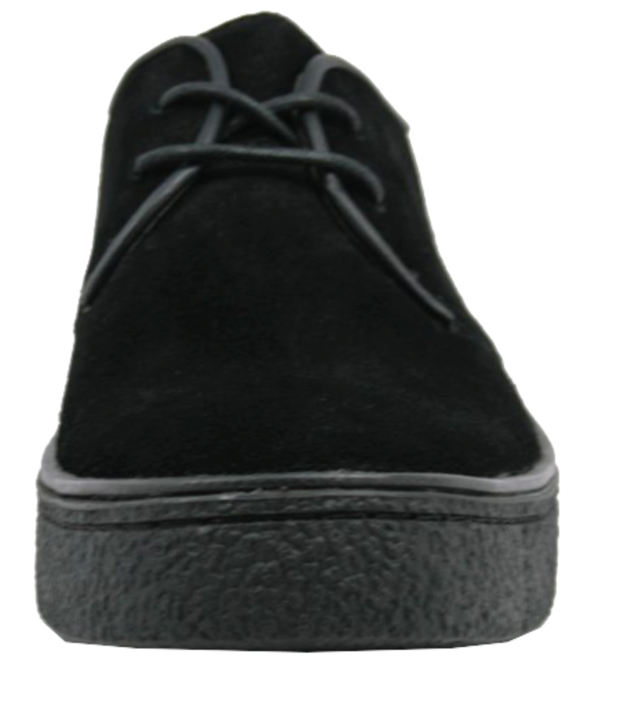 British Walkers Playboy Men's Classic Low Cut Black Leather and Suede Shoes view 5