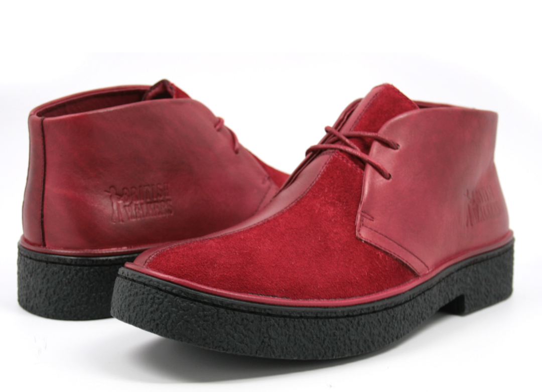 British Walkers Classic Playboy Men's Split Toe Leather and Suede Chukka Boots view 27