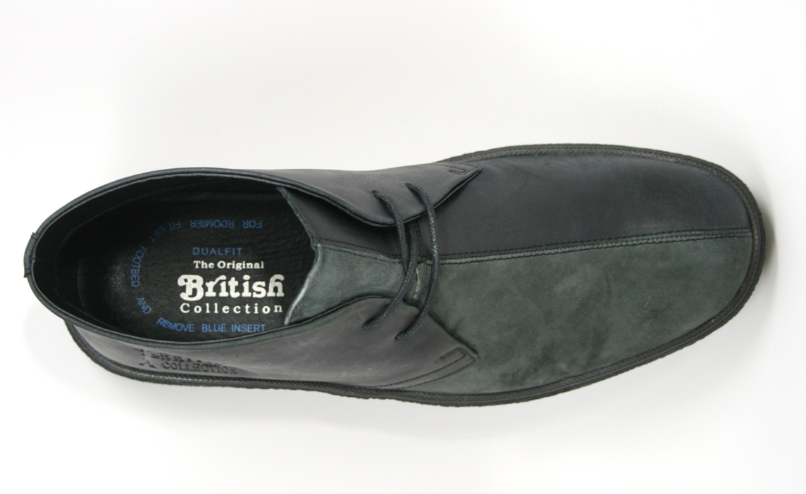 British Walkers Classic Playboy Men's Split Toe Leather and Suede Chukka Boots view 39