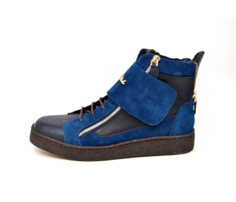 British Walkers Empire Men's Green Leather High Top Shoes with Strap view 12