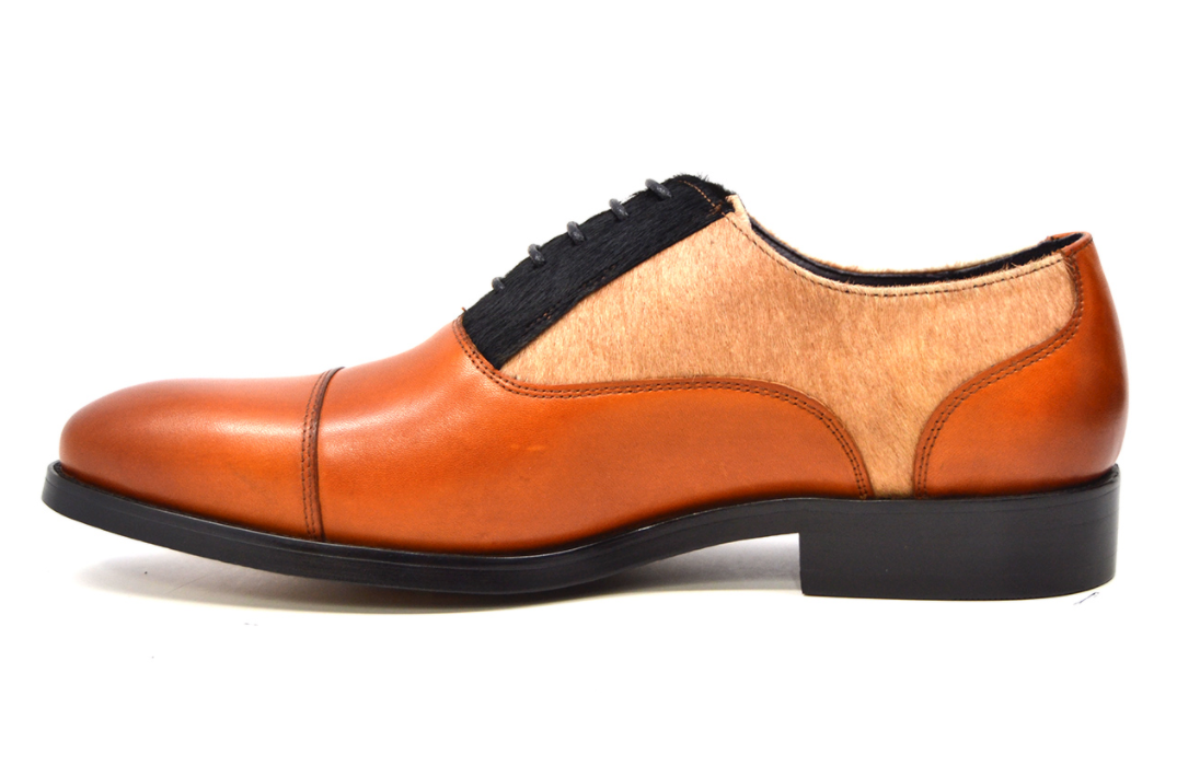British Walkers Albert Genuine Pony Skin And Leather Shoes — product view 3