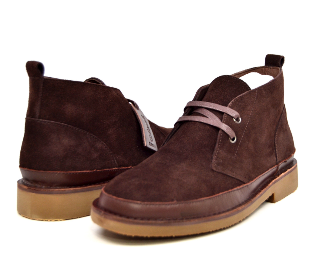 British Walkers Cambridge Desert Boots Leather & Suede Shoes — product view 21