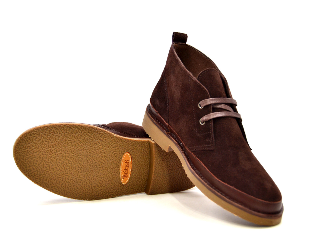British Walkers Cambridge Desert Boots Leather & Suede Shoes — product view 20