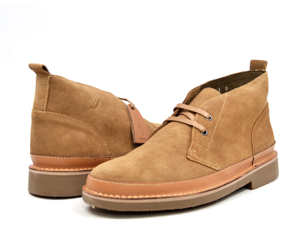 British Walkers Cambridge Desert Boots Leather & Suede Shoes — product view 9