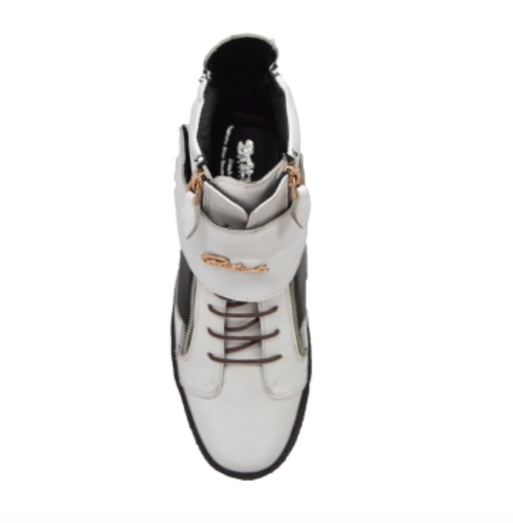 British Walkers Empire Men's Green Leather High Top Shoes with Strap view 34