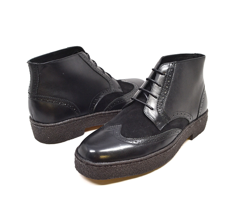 British Walkers Playboy Wingtip Men's Limited Edition Brown Leather and Suede Shoes view 12