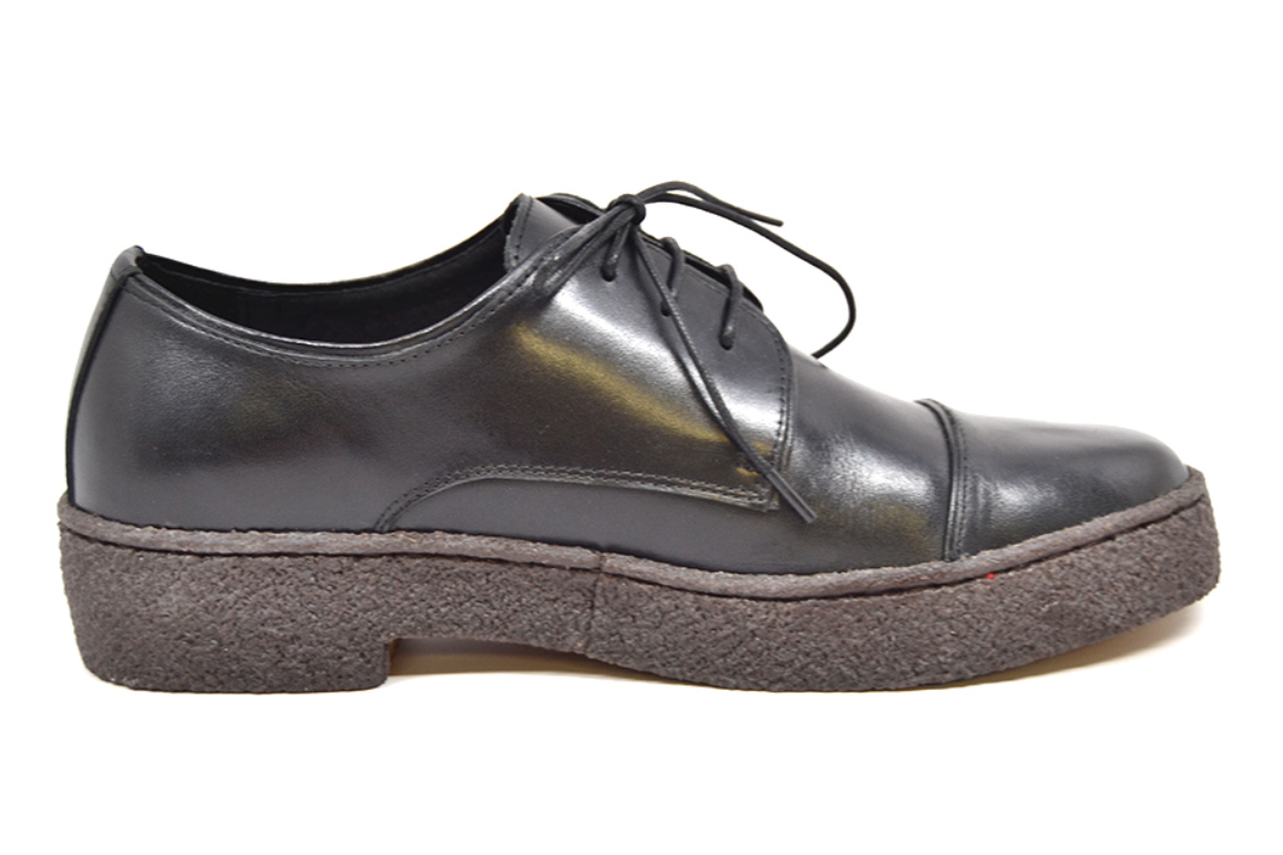 British Walkers Playboy Men's Low Cap Toe Black Suede and Leather Shoes view 4